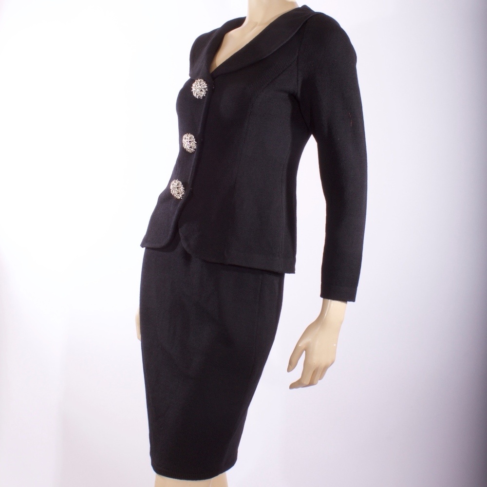 St John Evening by Marie Gray Skirt Suit Set Sz 2